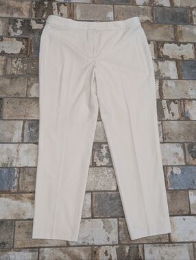 Bar III Women’s Size 14 Ivory Dress Pants Trousers Off White Career Chic 14